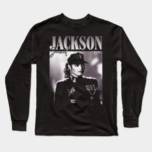 Janet Jackson Vintage King of Pop Long Sleeve T-Shirt